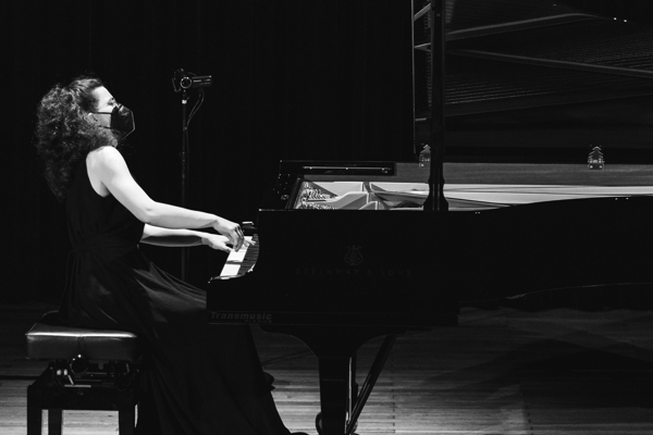 Marie-Ange Nguci at the piano | photo credit Thomas Manillier Photographie