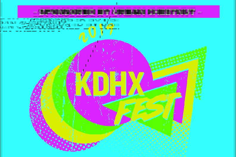 KDHXFest. Graphic by Ronnie Wisdom. 