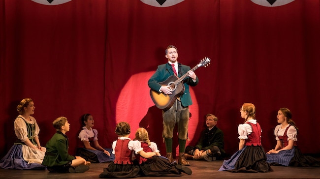 Photo by Matthew Murphy Mike McLean as Captain von Trapp and the von Trapp Family in ‘The Sound of Music,’ Photo by Matthew Murphy