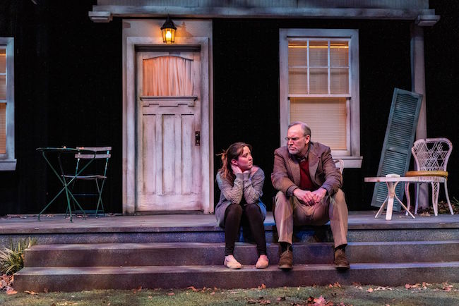 A scene from Moonstone Theatre Company's riveting 'Proof,' a play about family, genius and mental illness, photo by Phillip Hamer. A scene from Moonstone Theatre Company's riveting 'Proof,' a play about family, genius and mental illness, photo by Phillip Hamer.