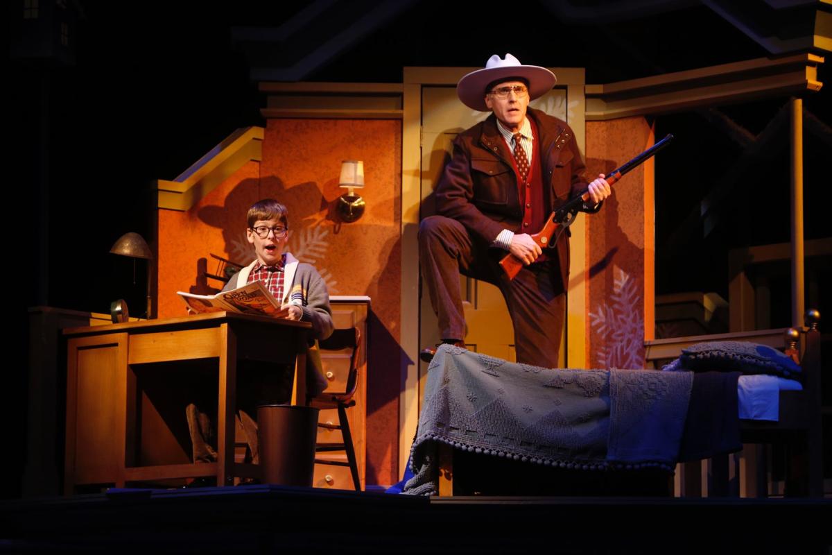 A scene from The Rep production of a 'A Christmas Story,' photo by Jerry Naunheim Jr. A scene from The Rep production of a 'A Christmas Story,' photo by Jerry Naunheim Jr.