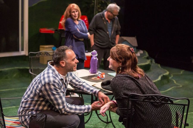 A scene from Rebel and Misfits Productions ‘The Realistic Joneses,’ by Will Eno, Photo by Eric Woolsey A scene from Rebel and Misfits Productions ‘The Realistic Joneses,’ by Will Eno, Photo by Eric Woolsey