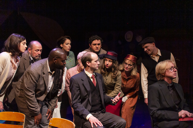 A scene from R-S Theatrics' compelling production of 'A Man of No Importance,' photo by Mr. Michael Young.