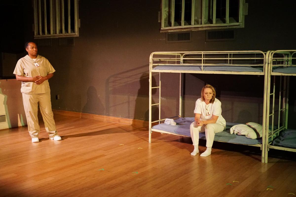 Photo by Joey Rumpell A scene from 'Run On Sentence' a play about incarcerated women, Photo by Joey Rumpell