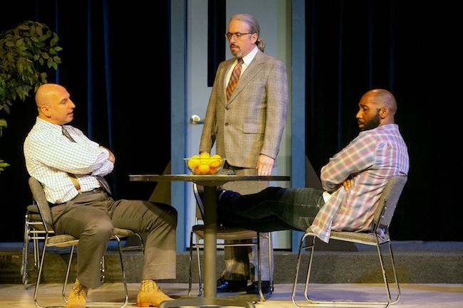 A scene from Stray Dog Theatre's production of 'Blue/Orange,' by Joe Penthall, photo by John Lamb. A scene from Stray Dog Theatre's production of 'Blue/Orange,' by Joe Penthall, photo by John Lamb.