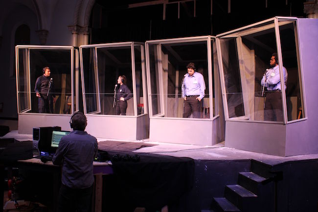 Stray Dog Theatre presents 'Lobby Hero,' by Kenneth Lonergan; photo courtesy of the company. Stray Dog Theatre presents 'Lobby Hero,' by Kenneth Lonergan; photo courtesy of the company.