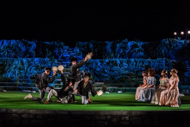 A scene from 'Love's Labors Lost' in Shakespeare Glen, Photo by Philip Hamer A scene from 'Love's Labors Lost' in Shakespeare Glen, Photo by Philip Hamer