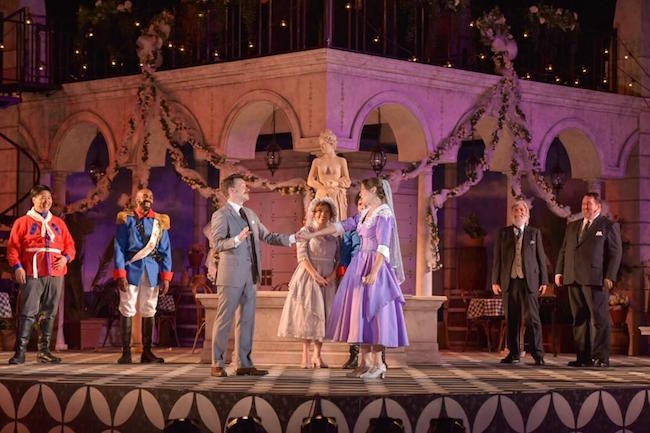 A scene from William Shakespeare's 'Much Ado About Nothing' the St Louis Shakespeare Festival's 2022 production in Forest Park, photo by Philip Hamer. A scene from William Shakespeare's 'Much Ado About Nothing' the St Louis Shakespeare Festival's 2022 production in Forest Park, photo by Philip Hamer.