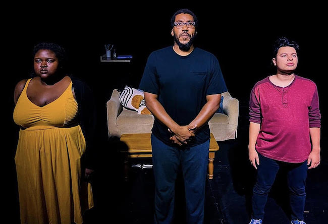 a scene from Tesseract Theatre Company's production 'All That Remains,' photo by Brittanie Gunn. a scene from Tesseract Theatre Company's production 'All That Remains,' photo by Brittanie Gunn.