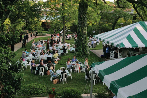 The festival grounds at Opera Theatre. Photo Credit: Ken Howard.