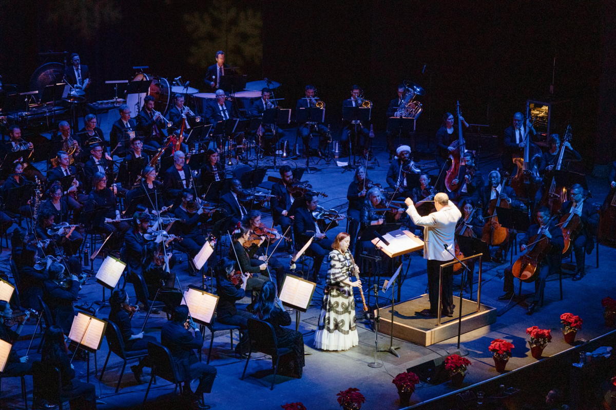 Cally Banham and the SLSO. Photo courtesy of the SLSO.