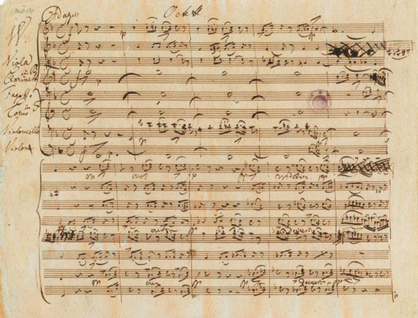 Schubert's autograph of the Octet in F (D. 803) Schubert's autograph of the Octet in F (D. 803)