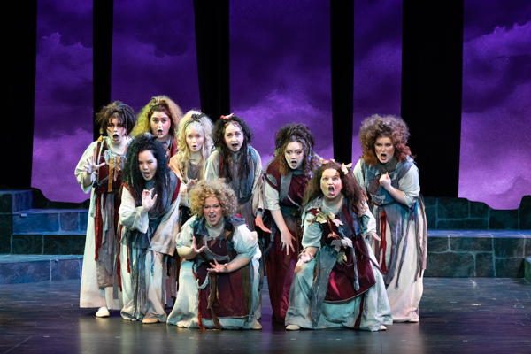 The three covens of witches. Photo courtesy of Winter Opera. The three covens of witches. Photo courtesy of Winter Opera.