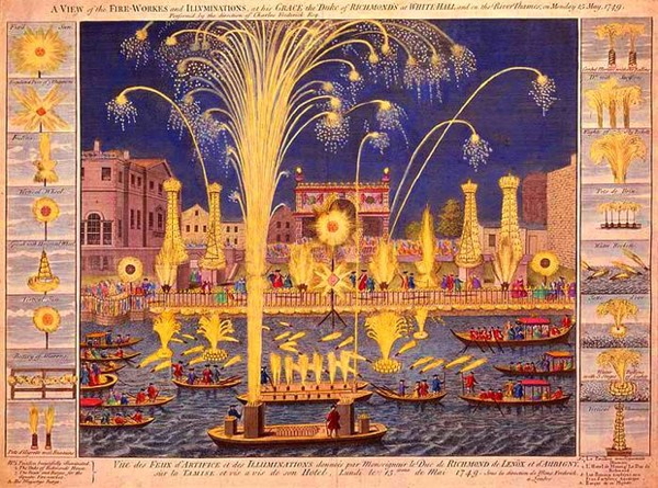 The original plan for George II's fireworks display The original plan for George II's fireworks display