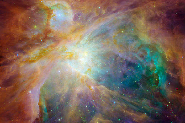 The Orion Nebula. Photo by the Hubble Space Telescope from NASA/JPL-Caltech STScI