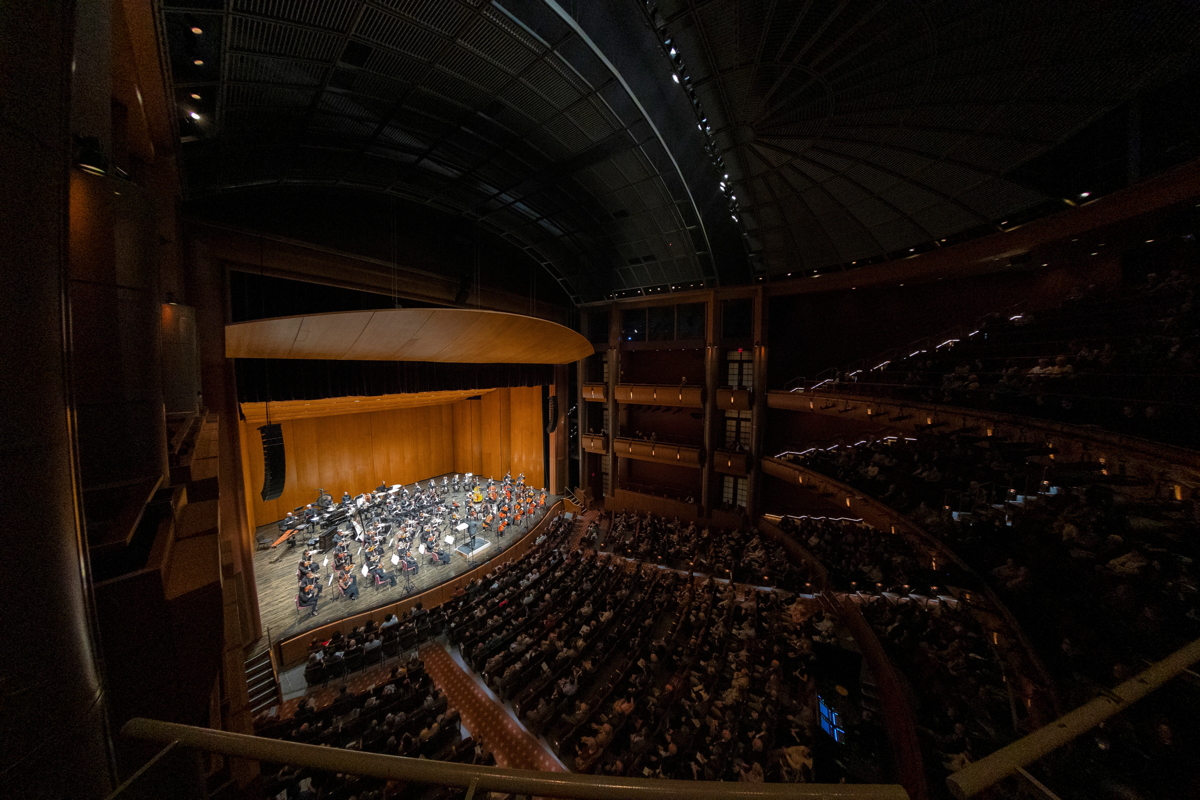 The St. Louis Symphony Orchestra at the Touhill. Photo courtesy of the SLSO.