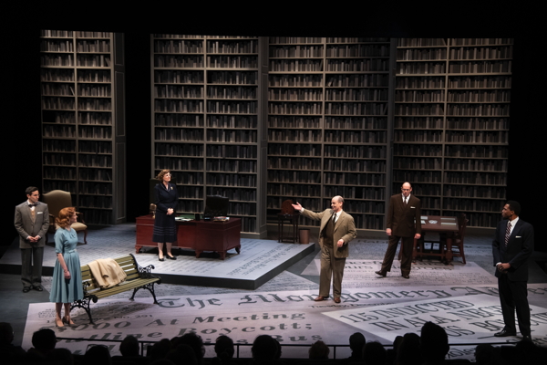 The cast of Alabama Story. Photo by John Gitchoff The cast of Alabama Story