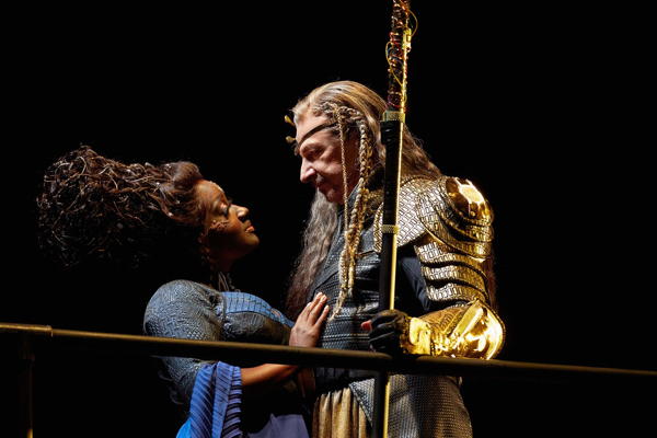 Melody Wilson (Fricka) and Greer Grimsley (Wotan) | Photo credit: Philip Newton