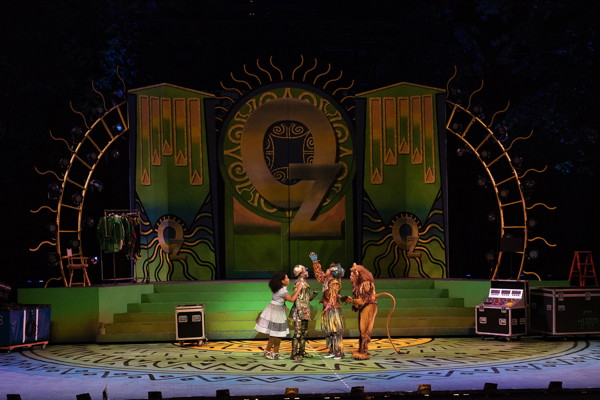 Danyel Fulton, James T. Lane, Jared Grimes, Darius de Haas in The Wiz (2018) photo by Phillip Hamer