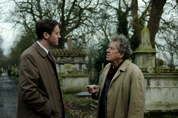 Geoffrey Rush and Armie Hammer in Final Portrait